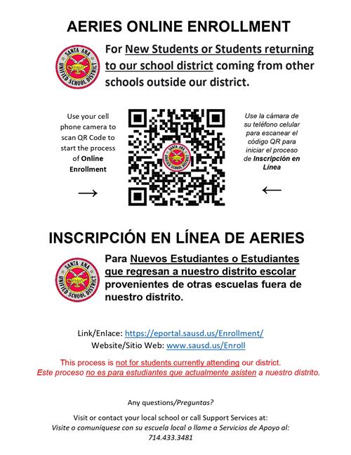 Online enrollment 